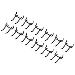 31682 Bunker BUNKER Double Storage Hook (Pack of 12) AMS400-A06 Modular Storage System 67 x 55.3 x 30.5mm Professional Trade DIY Workshop Garage Use