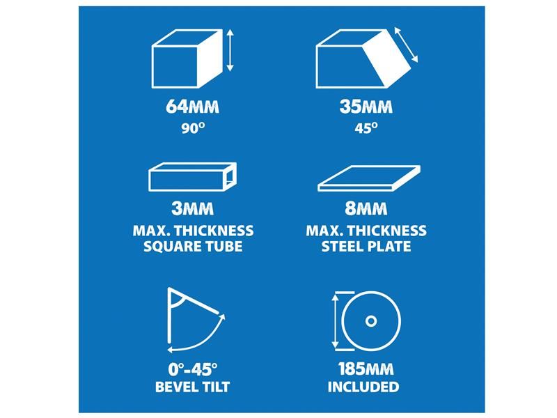 EVL S185CCSL Industrial Circular Saw 1600W 110V