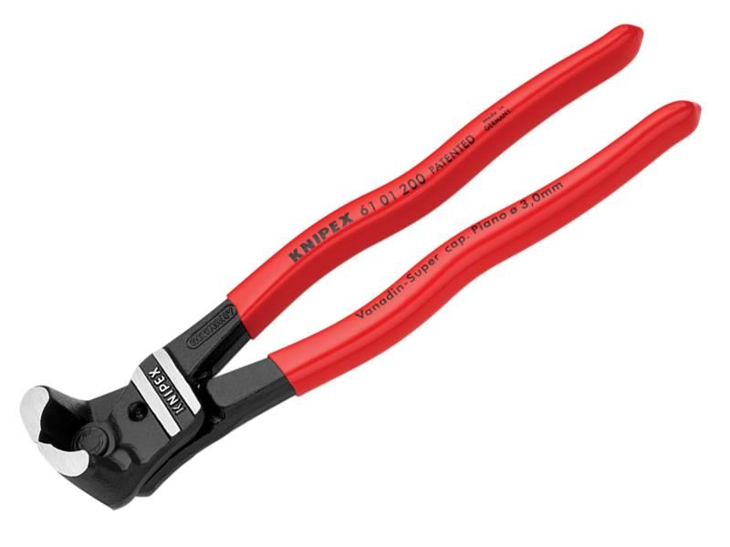 Knipex 61 01 200 SB Bolt End Cutting 85° Nipper PVC Grip 200mm (8in)