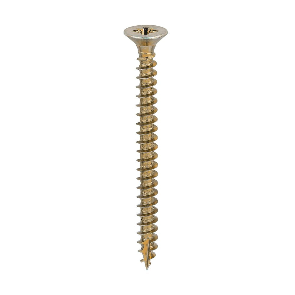 TIMCO Classic Screw PZ3 CSK ZYP 6.0 x 70 Gold Pack 200