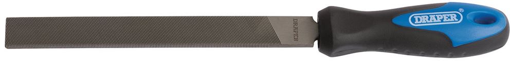 Draper 150MM HAND FILE & HANDLE 00006 Soft Grip Engineer's Files and Rasps