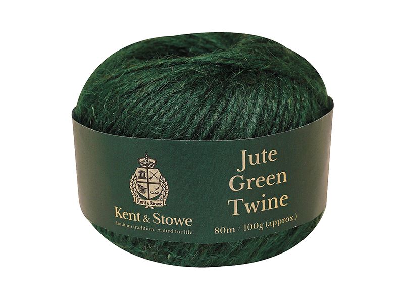 Kent&Stowe 70100800 Jute Twine Green 80m (100g)