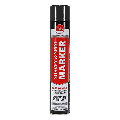 TIMCO Survey & Spot Marker Black Black 750ml Pack 1.0