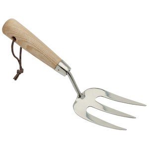 Draper STAINLESS HAND FORK 99025 Draper Heritage Stainless Steel Hand Weeding Fork with Ash Handle