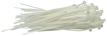 Draper 2.5X100MM CABLE TIE 100 WHITE 70390 Cable Ties (Pack of 100)