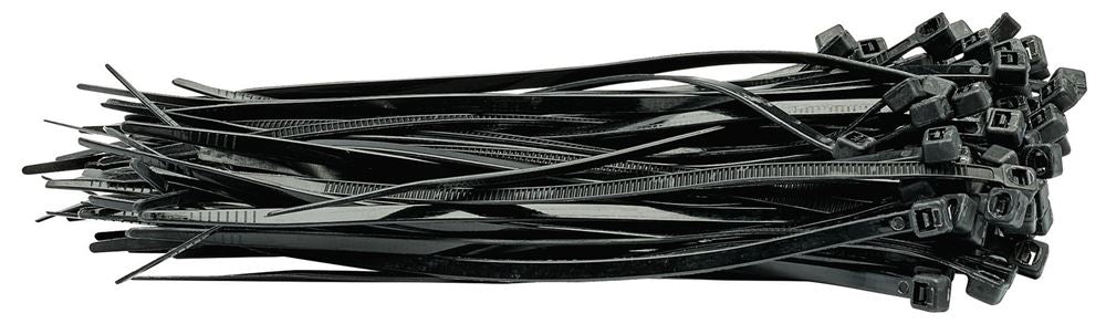 Draper 3.6X150MM CABLE TIE 100 BLACK 70391 Cable Ties (Pack of 100)