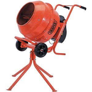 99511 Draper 230V Cement Mixer, 160L, Full Assembly Required CMI170 Cement Mixers W 790mm x D 1300 x H 1335mm Professional Trade DIY Workshop Garage