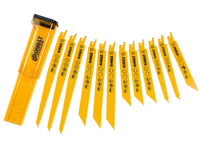 DeWalt DT2445-QZ DT2445 Reciprocating Saw Blade Set, 12 Piece