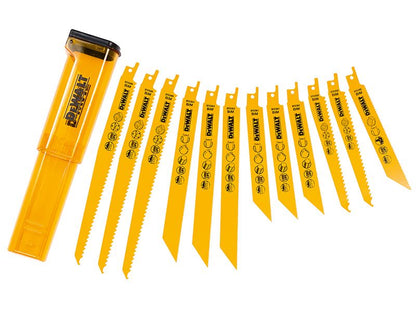DeWalt DT2445-QZ DT2445 Reciprocating Saw Blade Set, 12 Piece