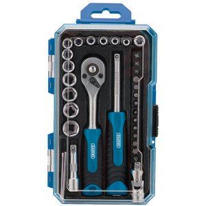 Draper 1/4 SOCKET SET 35PC 04777 Socket Set, 1/4" Sq. Dr. (35 Piece)
