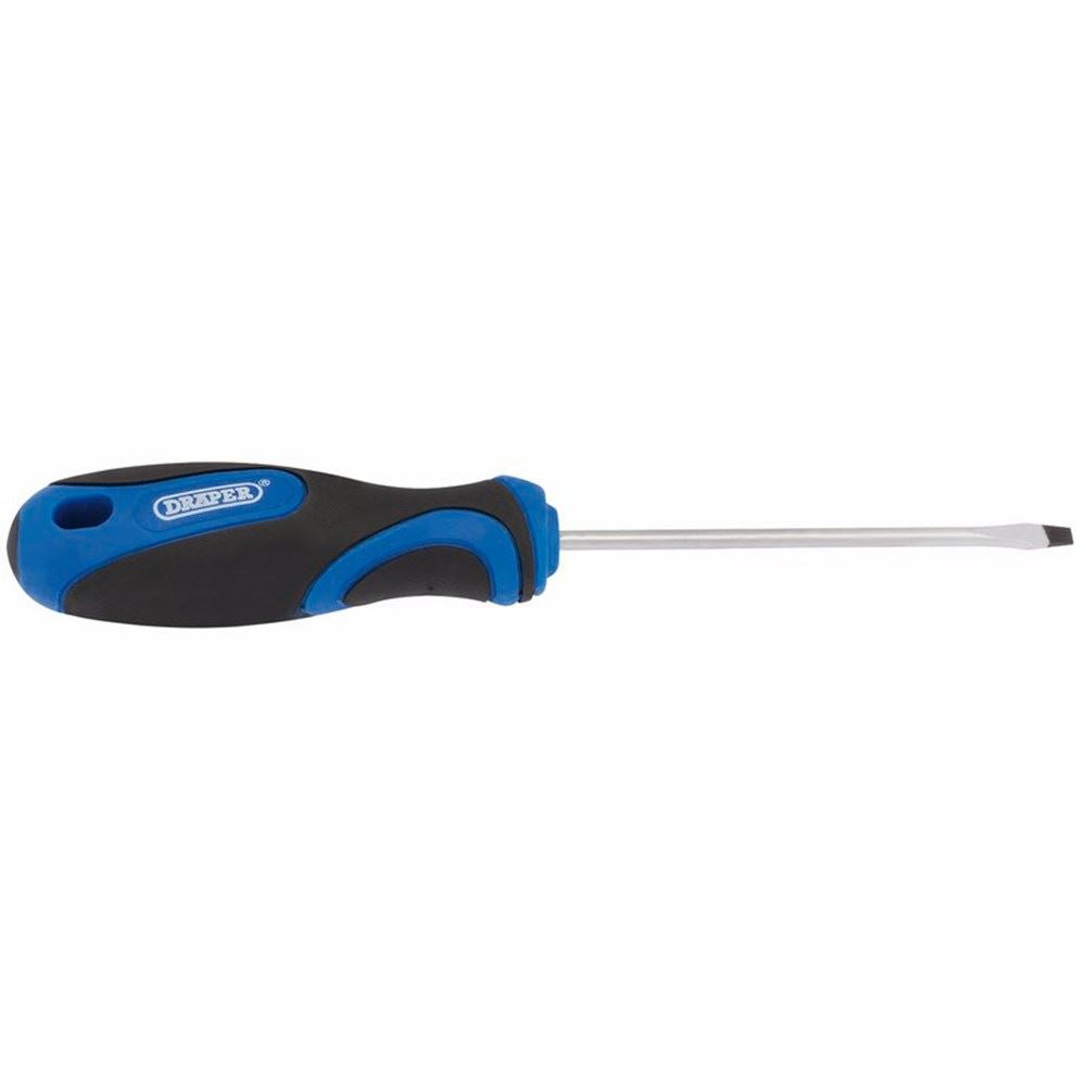 Draper 75 X 3.2MM PLAIN SLOT S/DRIVER 48919 Soft Grip Plain Slot Screwdrivers