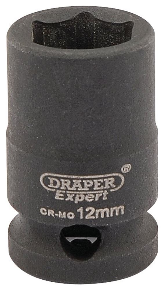 Draper 12MM IMPACT SOCKET 3/8DR 06871 3/8" Sq. Dr. Draper Expert HI-TORQÂ® Metric Impact Sockets