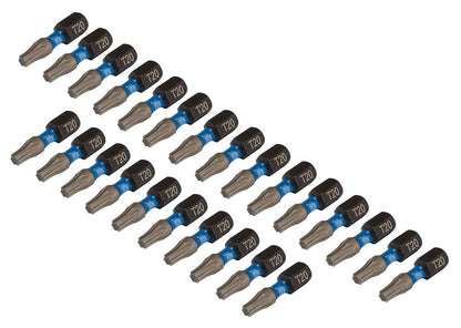 Draper T20X25MM IMPACT S/D BIT 25PK 05692 TX-STARÂ® Impact Screwdriver Bits, 1/4" Hex