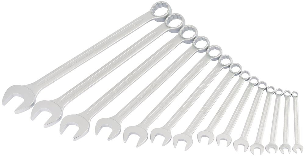 Draper 8-32MM COMBI-SPANNER SET 03107 Long Metric Combination Spanner Set (14 Piece)