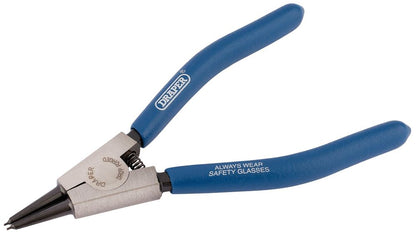 56421 Draper Straight Tip External Circlip Pliers, 140mm 49/EXT Professional Trade DIY Workshop Garage Use