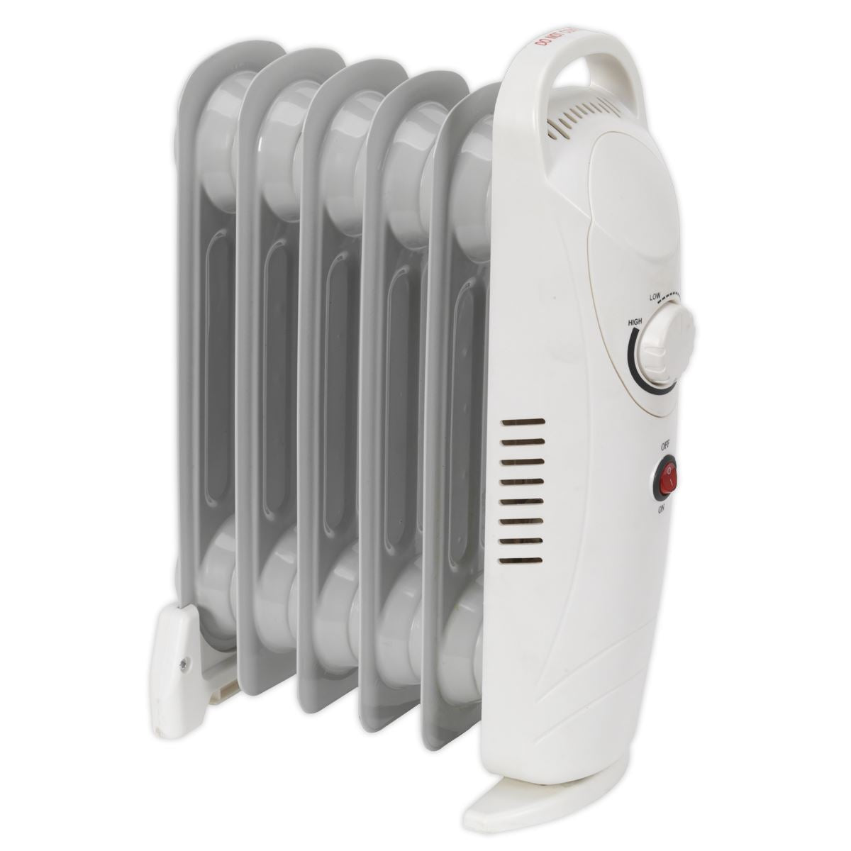 Sealey RD800 6-Element Oil-Filled Mini Radiator 800W/230V | Thermostat, Tip-Over Switch | Oil-filled radiator suitable for office, home, showroom and