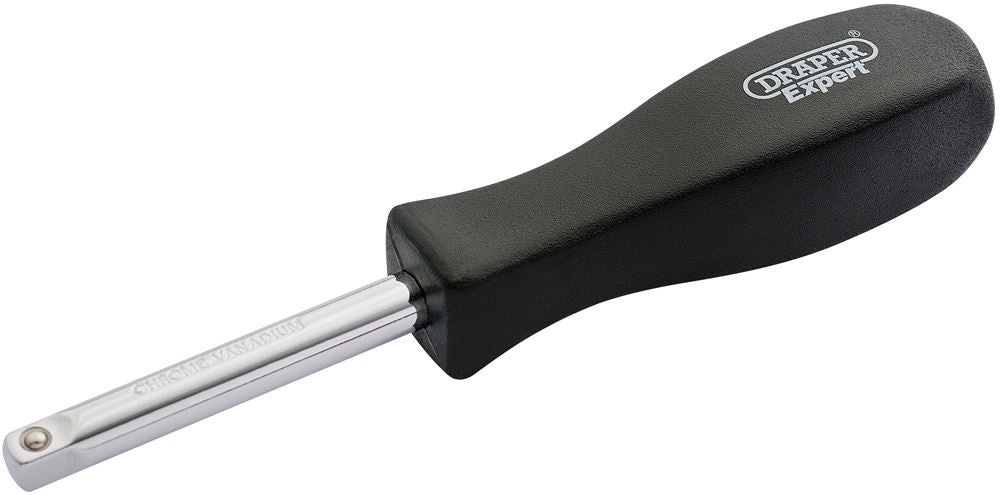 Draper SPINNER HANDLE 1/4DR-PCKD 34511 1/4" Sq. Dr. Spinner Handle (Polished Chrome)