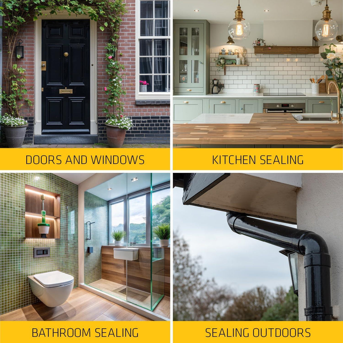 Sika Stixall Ultra White Hybrid Adhesive & Sealant – Waterproof, Flexible, Mould & Weather Resistant for Bathrooms & Kitchens