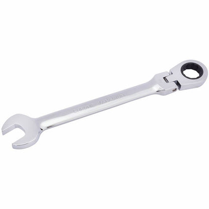 52021 Draper HI-TORQ Metric Flexible Head Ratcheting Combination Spanner, 19mm Spanner/Wrench Ratchet Spanners 245mm Professional Trade DIY Worksho