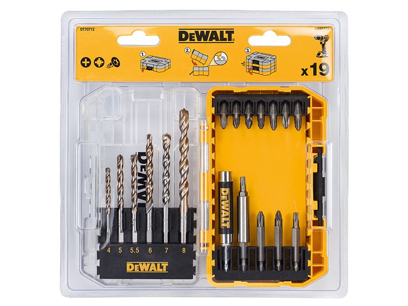 DeWalt DT70712-QZ DT70712 Extreme Masonry Drill Drive Set, 19 Piece