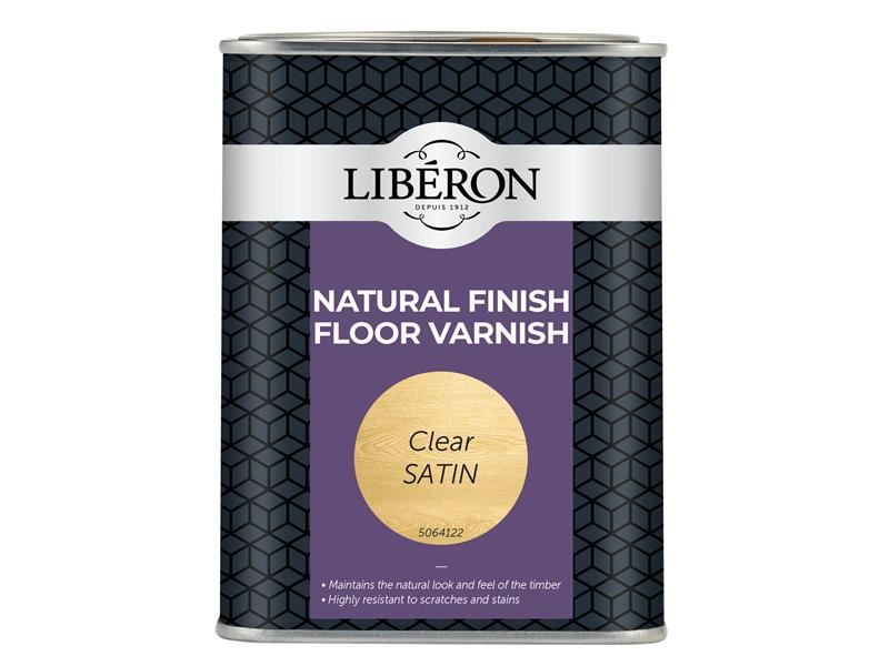 LIB Natural Finish Floor Varnish Clear Satin 1 litre