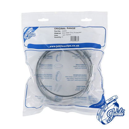 TIMCO Jubilee Clip Mild Steel 120-150mm Pack 5