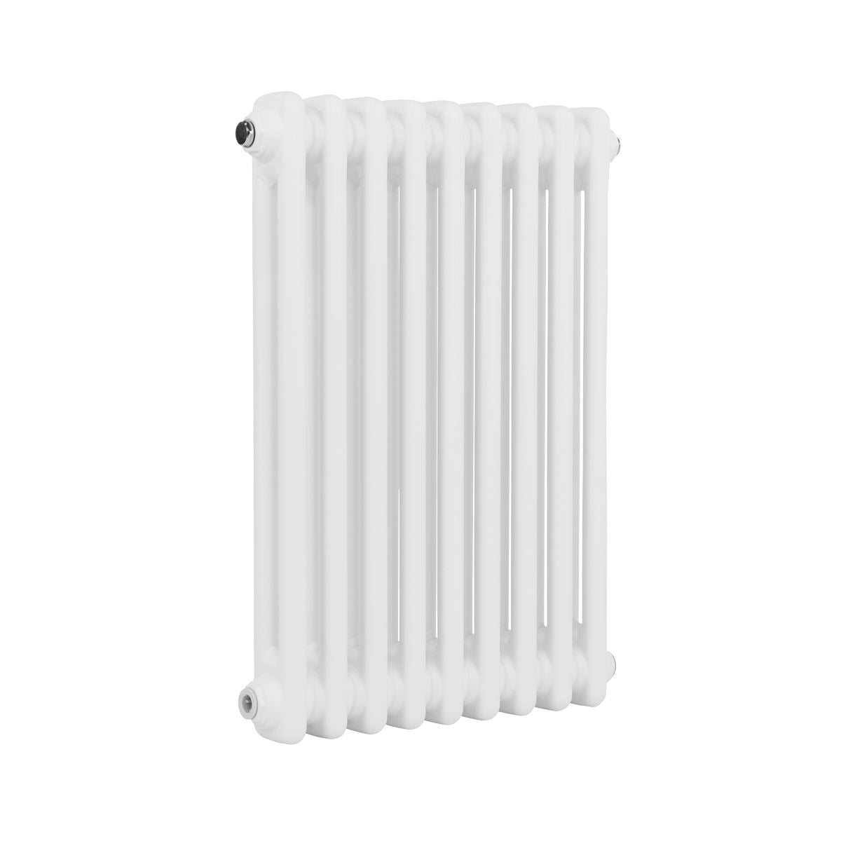 Baridi DH366 Horizontal Traditional 2 Column Radiator 600 x 427mm - White | Steel | Horizontal traditional two column radiator delivers a BTU output