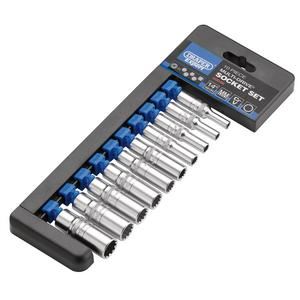 Draper 1/4 10PC DEEP MULTI-DRIVE SET 50048 1/4" Sq. Dr. Metric Multi-DriveÂ® Deep Socket Set (10 Piece)