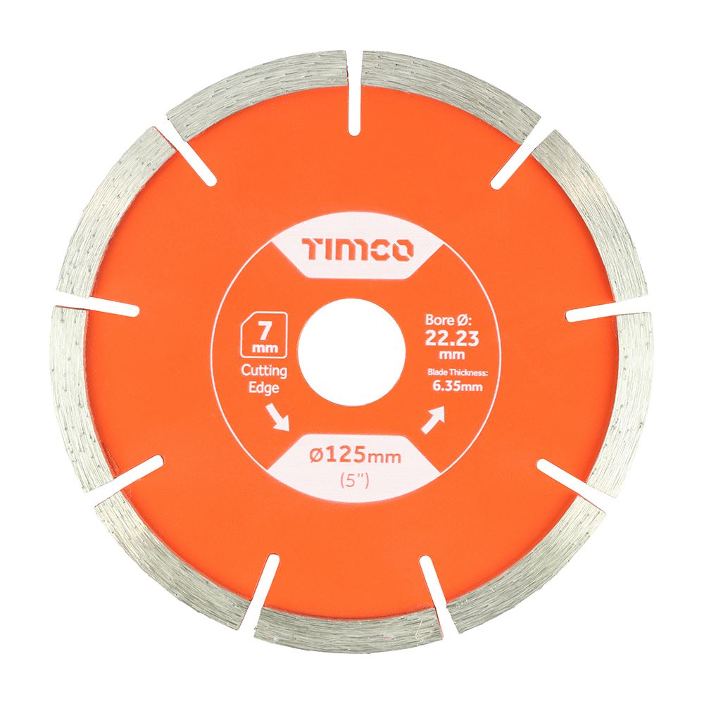 TIMCO GP Mortar Raking Diamond Blade 125 x 22.2 Pack 1