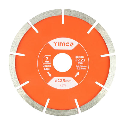 TIMCO GP Mortar Raking Diamond Blade 125 x 22.2 Pack 1