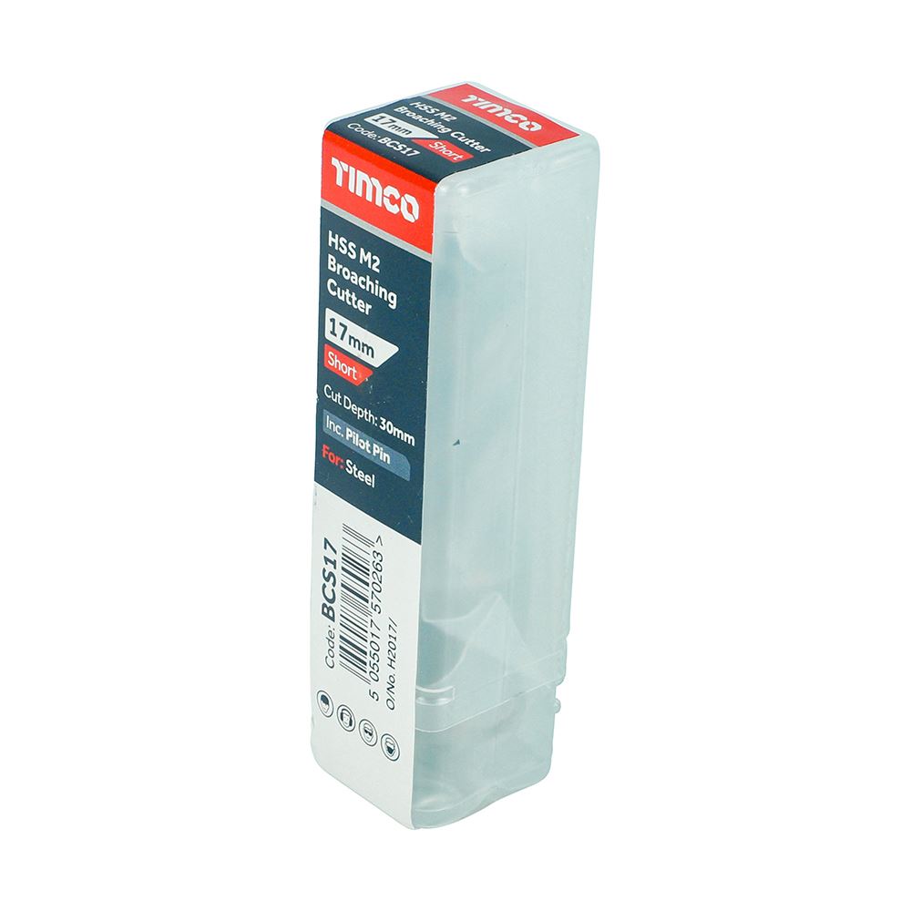 TIMCO Broaching Cutter HSS M2 Short 17 x 30 Pack 1