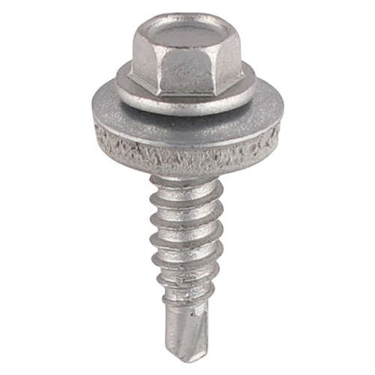TIMCO Stitch Screw HEX W16 No2 EXT 6.3 x 22 Silver Pack 100