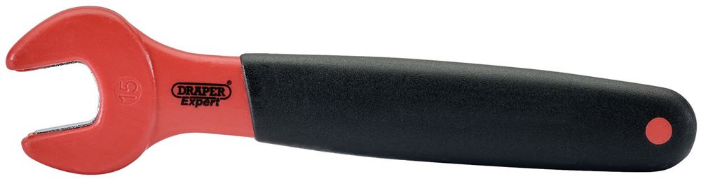 Draper 15MM OPEN END VDE SPANNER 99473 VDE Approved Fully Insulated Open End Spanners