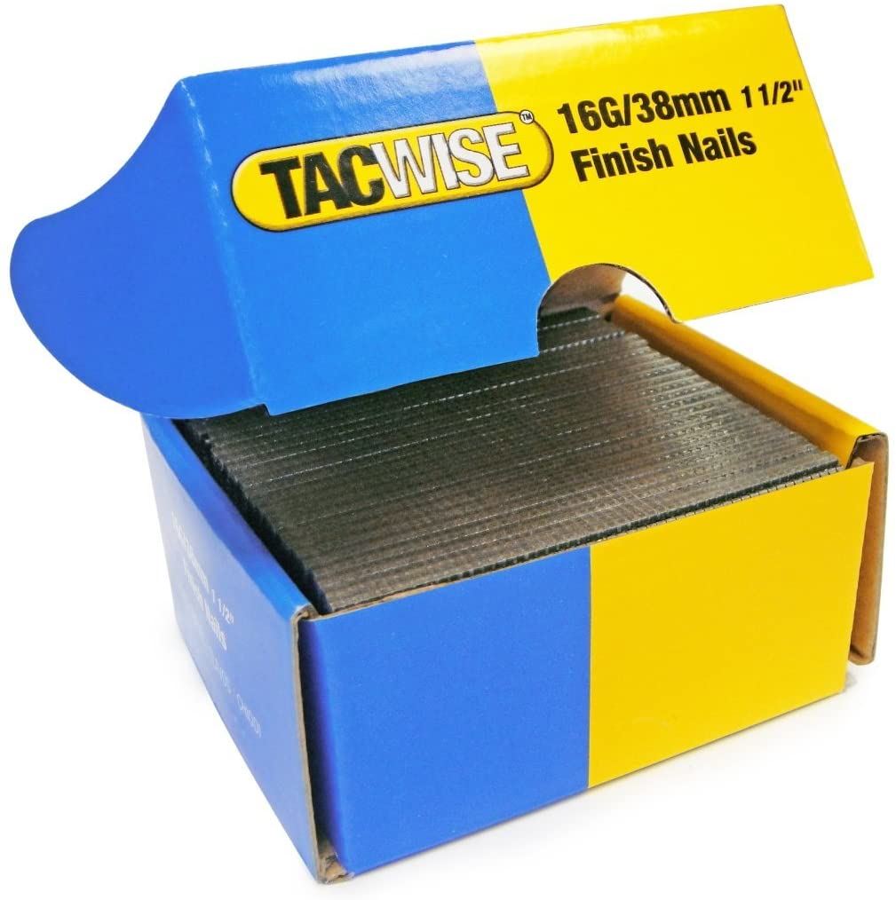 Tacwise 0319 Type 160 16G 40 mm Finish Nails Galvanised Pack of 2500 for Nail Staple Guns Trade Fixing