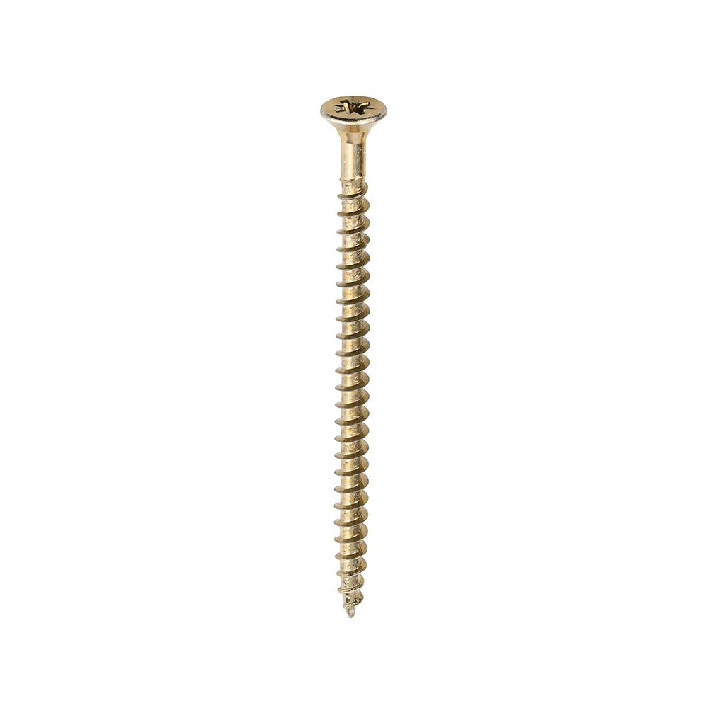 TIMCO Solo Woodscrew PZ2 CSK ZYP 5.0 x 80 Gold Pack 200