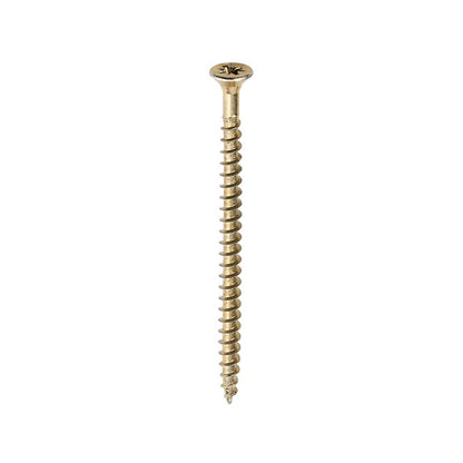 TIMCO Solo Woodscrew PZ2 CSK ZYP 5.0 x 80 Gold Pack 200
