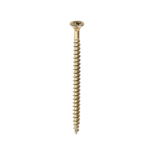 TIMCO Solo Woodscrew PZ2 CSK ZYP 5.0 x 80 Gold Pack 200