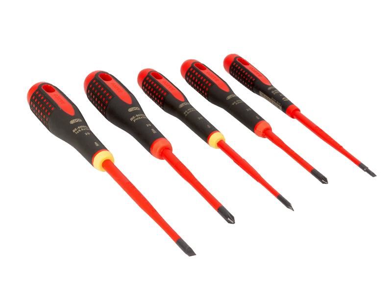 Bahco BE-9881SL BE-9881SL ERGO™ Slim VDE Insulated Screwdriver Set, 5 Piece