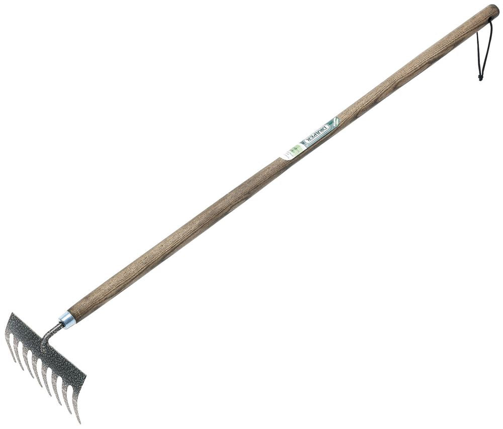 20690 Draper Y/GARD GARDEN RAKE (ASH)CARBON YG/GR Professional Trade DIY Workshop Garage Use