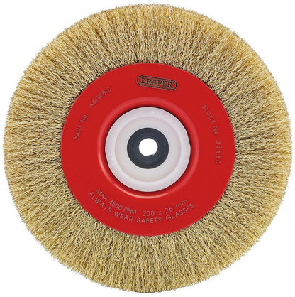 DRAPER 33880 - 200 x 25mm Crimped Steel Wire Brushes