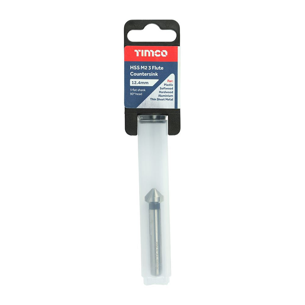 TIMCO 3 Flute Countersink M2 HSS 12.4mm Pack 1