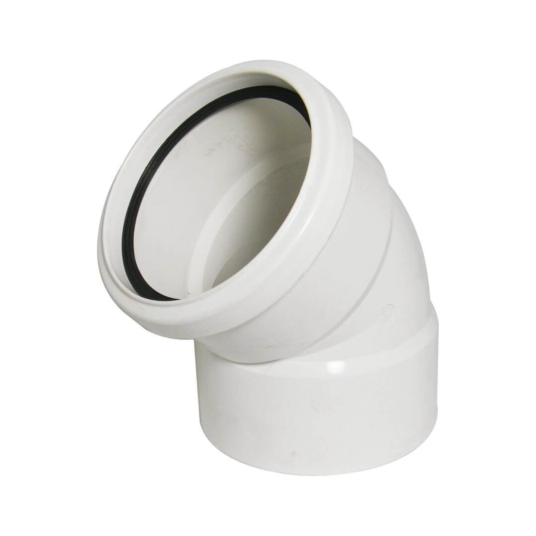 FLOPLAST RING-SEAL O/SET BND TOP 135D;4" SOIL/110 WHT