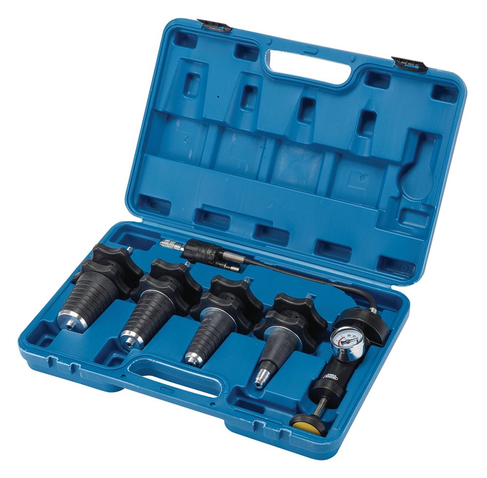 Draper UNIVERSAL PRESSURE TEST KIT 53591 Draper Expert Universal Cooling System Pressure Test Kit (5 Piece)