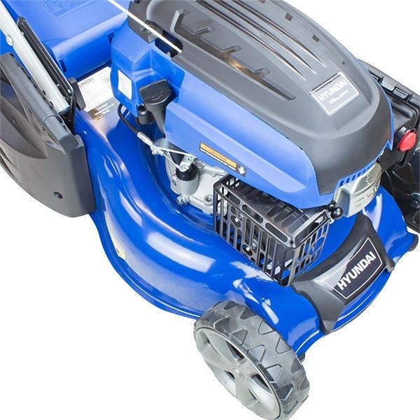 Hyundai HYM430SPER Petrol Lawn Mower 139cc 17"/43cm Electric Start Self Propelled Rear Roller Garden Mower Garden Grass Cutting