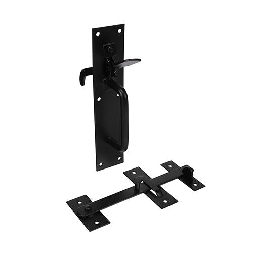 TIMCO Medium Suffolk Latch Black 205 x 45mm Black Pack 1