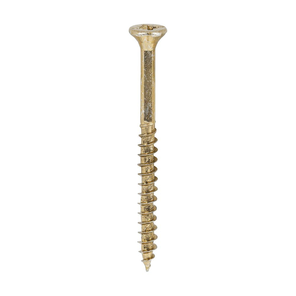 TIMCO Velocity Screw PZ2 CSK ZYP 4.0 x 50 Gold Pack 200