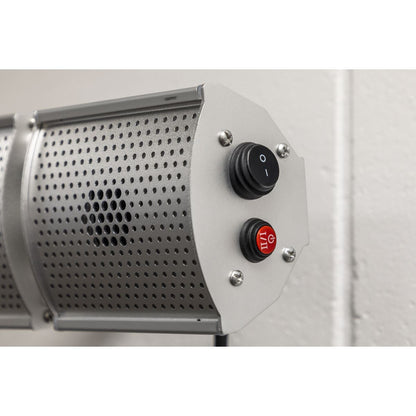 Sealey IWMH2000R High Efficiency Wall Mounting Infrared Short Wave Heater 2000W | 1000/2000W, 230V, Remote Control, Tip-Over Switch