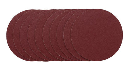 Draper 125MM SANDING DISC 120G 02695 Sanding Discs, 125mm, Hook & Loop (Pack of 10)