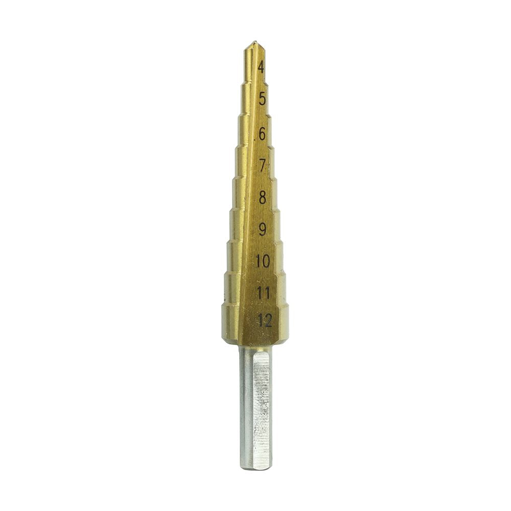 TIMCO Step Drill M2 HSS TiN 4-12mm Pack 1