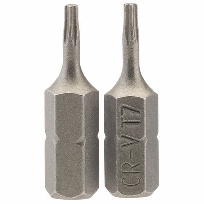 Draper 2PC 25MM T7 S/D BIT 66421 1/4" hex. Draper TX-STARÂ® E Shank Insert Bits